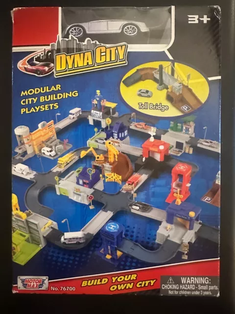 Motor Max Dyna City Modular City Building Play Set, Toll Bridge (NIB)