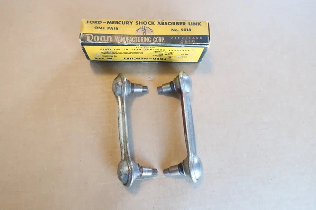 Pair of NORS 1941 1948 Ford Mercury 4 3/4" Shock Links Driver Survivor 99A-18055