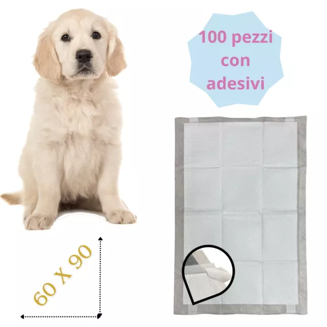 Traverse per Cani 60x90, 100 Traversine Cani e Gatti,Tappetini Assorbenti