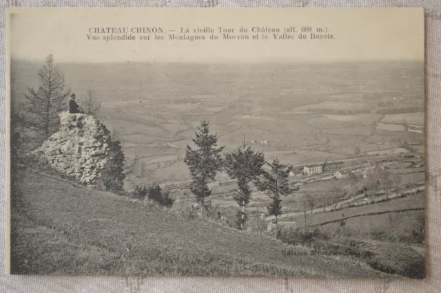 CPA ""CHATEAU CHINON - The Old Tower of the Castle