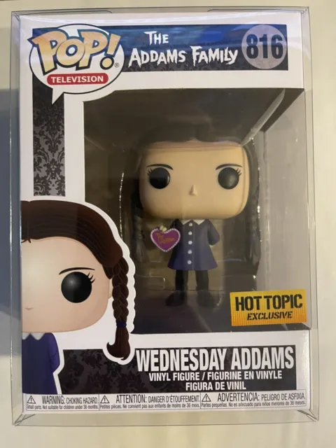 Funko Pop Television Wednesday Addams #816 Addams Family Hot Topic Exclusive NIB