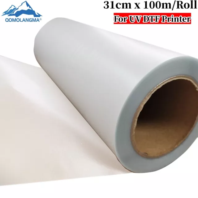 12in x 328ft UV DTF Transfer Film B Roll Crystal Label Transfer Film US Stock