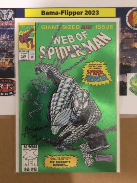 Alex Saviuk SIGNED WEB OF SPIDER-MAN #100 MARVEL COMIC BOOK AUTO COA DF Pick One