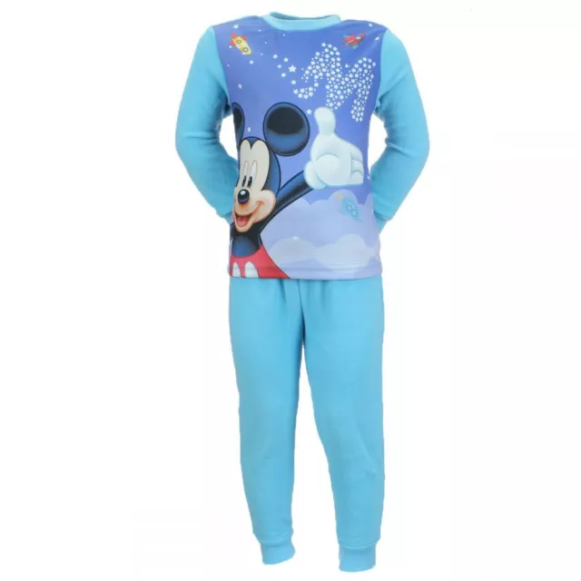 Pyjama Polaire Enfant Disney Mickey Bleu Ciel