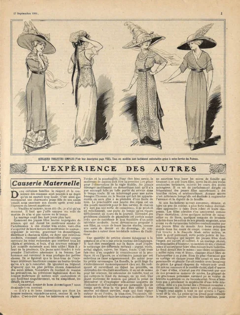 Ouvrages De Dames " Broderies / Embroidery / Dessins Anciens " Brochure 1911