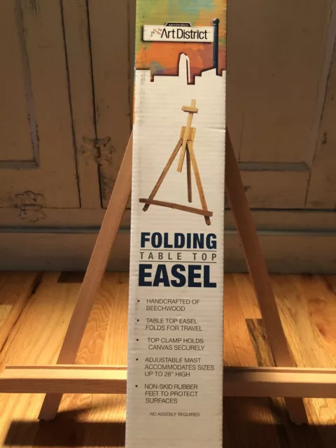 Louise Maelys Tabletop Easel Beechwood Art for Painting Canvases wood