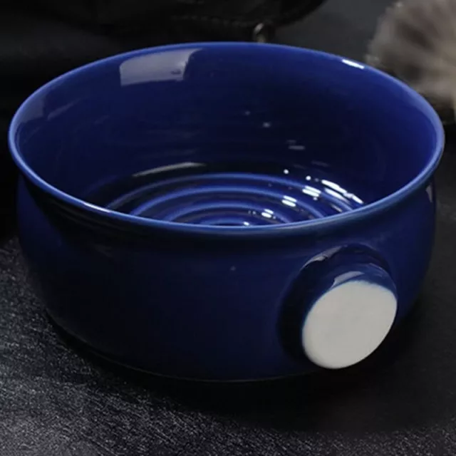 2 Colors Ceramic Shaving Lather Bowl Thread Bottom Wide Mouth Man Cream Mug 3