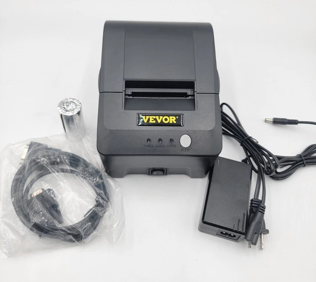 VEVOR RECEIPT PRINTER Thermal Receipt 58 mm Label Printer ESC/POS USB £