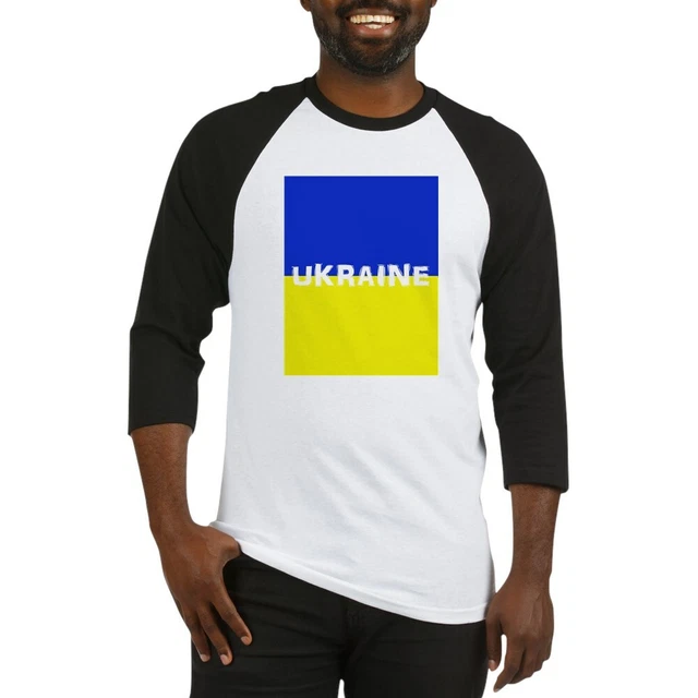 CafePress Ukraine Baseball Jersey Baseball Tee (909987907)