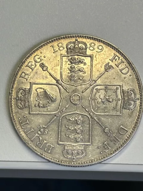 1889 Double Florin Coin - AEF