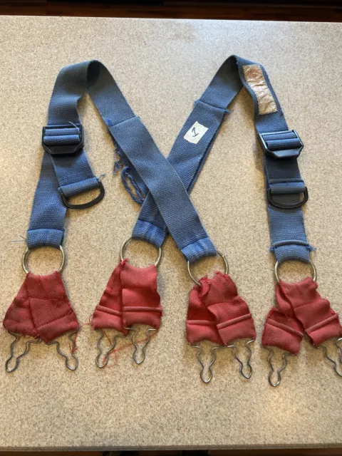 Firefighter Suspenders Blue Parachute Style Turnout Pants Morning Pride