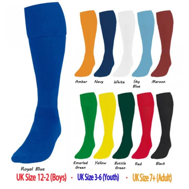 Premium Football Socks Soccer Hockey Rugby Sports Socks Boys Girls Mens Womens