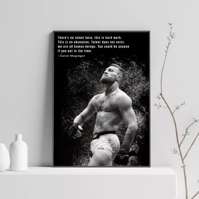 Poster motivazionale Conor Mcgregor, UFC, regalo sportivo