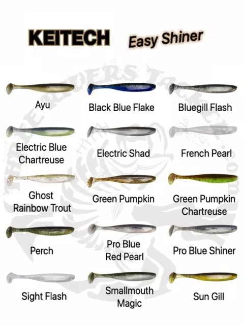 NEWEST COLORS) KEITECH Easy Shiner Swimbait Alabama Rig - Choose Size /  Color $4.99 - PicClick