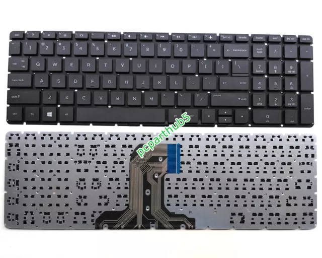 New HP 250 G5 255 G5 256 G5 15-BA 15-AY Laptop Keyboard US Black Without Frame