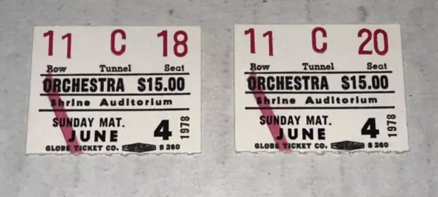 6/4/78 Royal Ballet American Tour Program + Ticket Stubs Margot Fonteyn Shrine