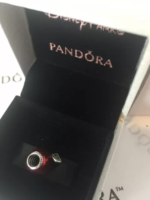 AUTHENTIC PANDORA 791572EN73 Disney, Snow White's Apple Charm, Red Enamel