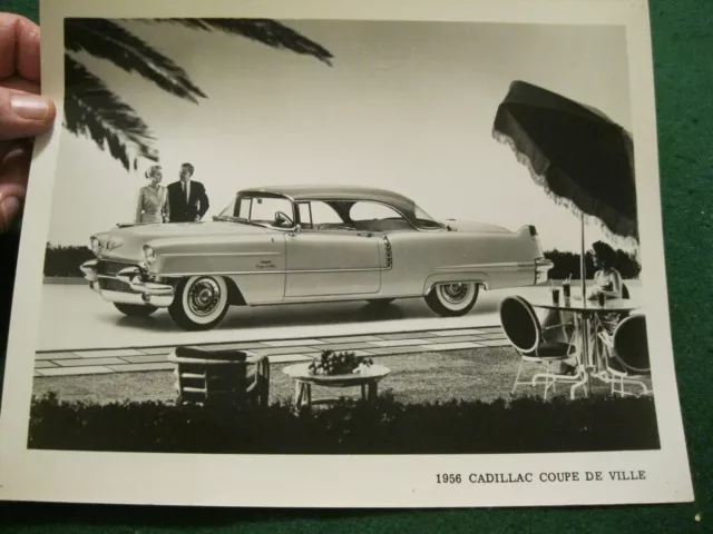 1956 Cadillac Factory Photo, 8 X 10 of the Coupe Deville; ORIGINAL