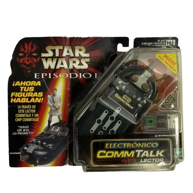 Vintage 1999 Star Wars Episodio I Lettore Elettronico Comm Talk INUTILIZZATO