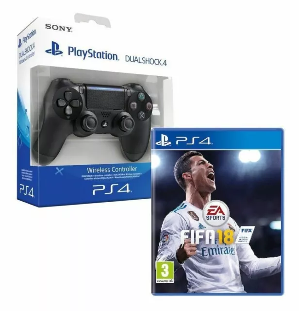 Offerta Fifa 18 Ps4 Italiano + Controller Dualshock Sony V2 Playstation 4 Nero