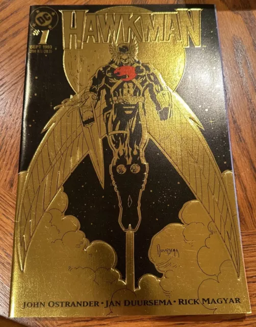 Hawkman #1 DC Comics, September 1993 Gold Foil Embossed Cover