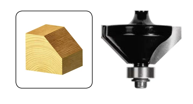 Chamfering Router Bits | T900 Series 45° Angle