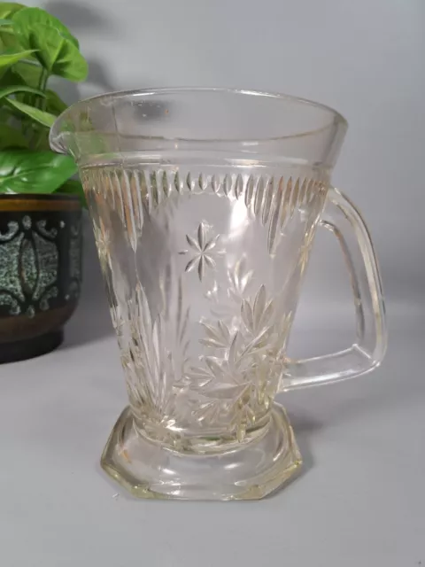 art deco clear class decorative jug vase country house interior retro vintage