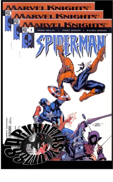 MARVEL KNIGHTS SPIDER-MAN #2(7/04)MILLAR/DODSON(AVENGERS/VENOM)CGC EM(9.8)RAWx3!
