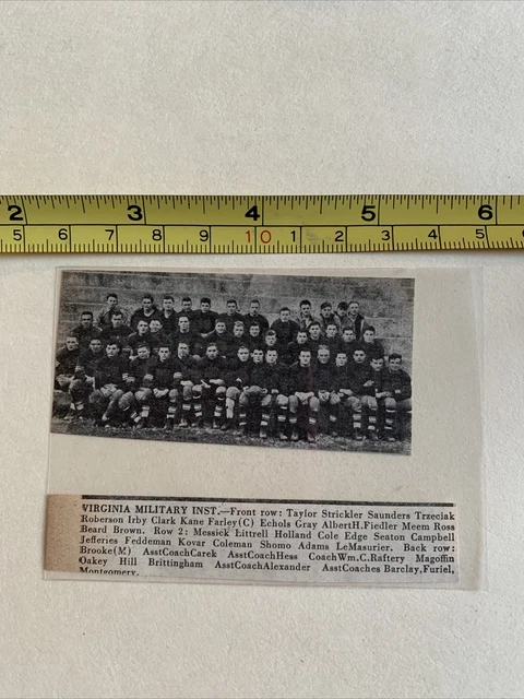 VIRGINIA MILITARY INSTITUTE VMI Keydets 1931 football petite équipe