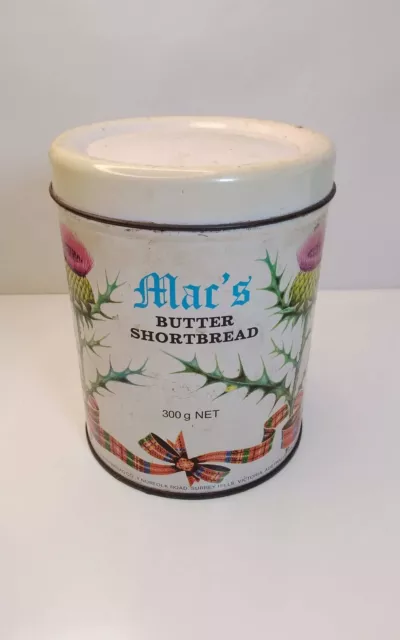 Vintage Scottish Thistle Shortbread or Butter Biscuit or 