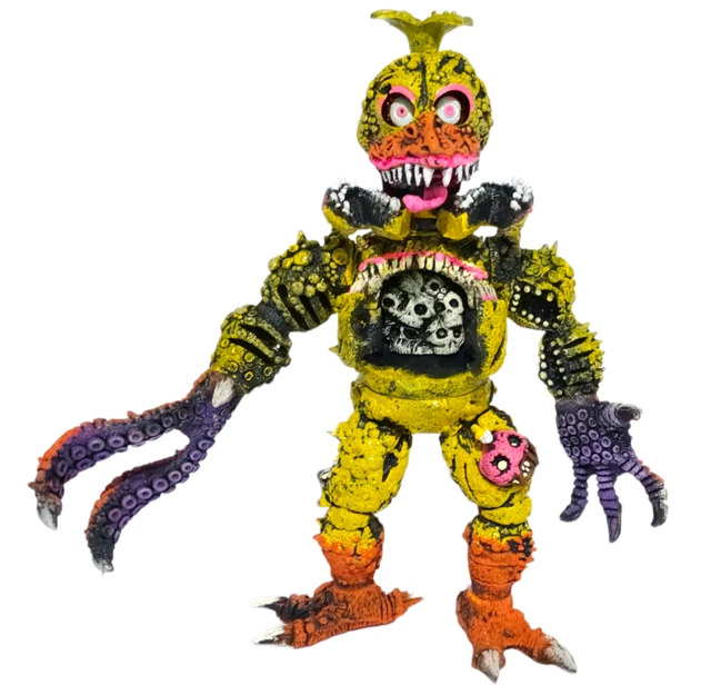 TOY FIGURE MEXICAN FIVE NIGHTS AT FREDDY 'ANIMATRONICS FREDDY COFFEE  TWISTED 9IN