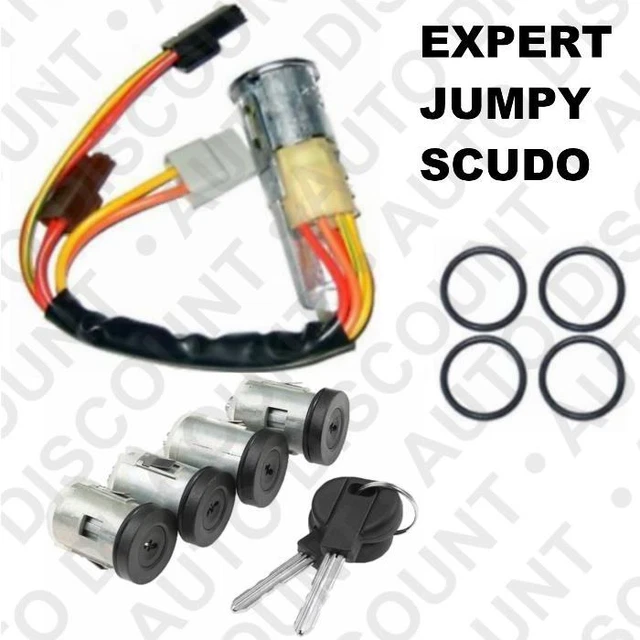 Kit De 2 Barillets De Serrure Pour Peugeot Expert, Citroën Jumpy, Fiat Scudo (1995-2006)
