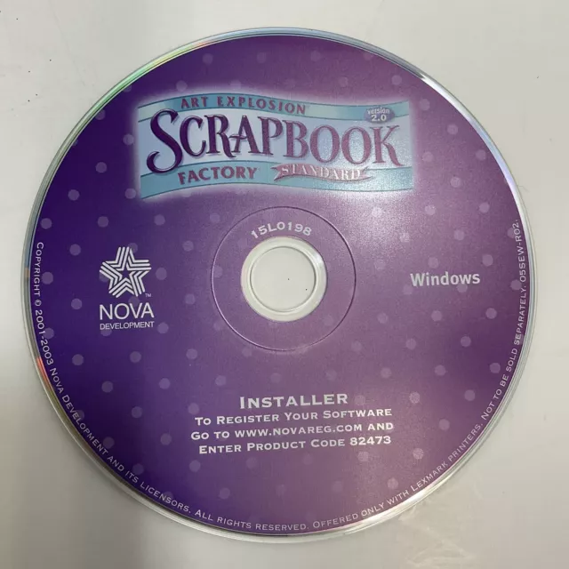 Libro de recortes Art Explosion estándar de fábrica versión 2.0 Windows ElectronicsRecycledCom