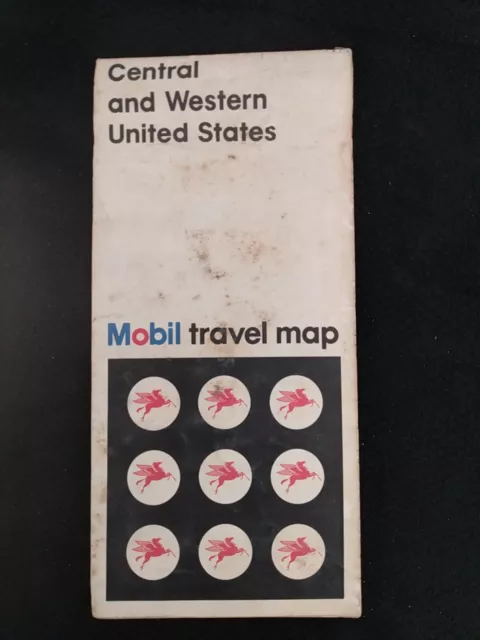 Mobil Central And Western United States Travel Map  (Ll)