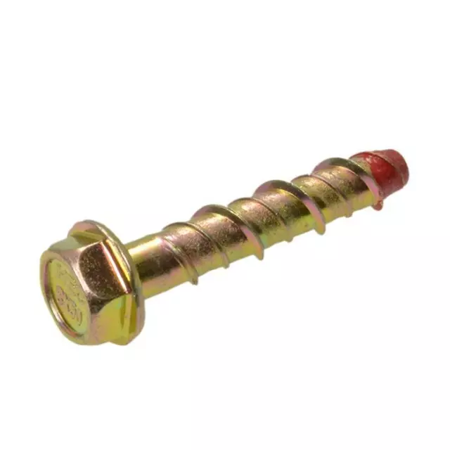 6mm 8mm 10mm 12mm 16mm Hex Flange Screw Anchor XBolt Anka Concrete Zinc Yellow