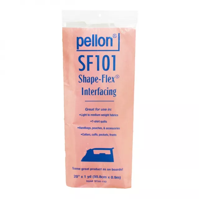 PELLON #SF101 Shape-Flex Interfacing Fusible Stabilizer 20" x 1 Yd Pkg