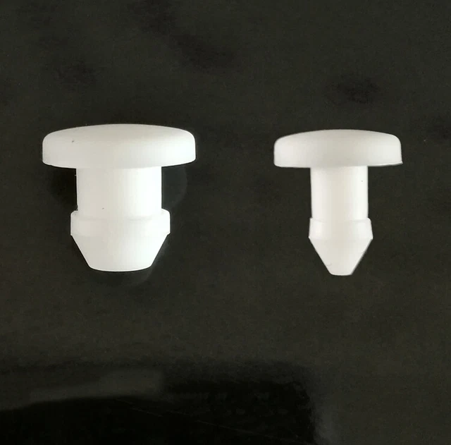 Silicone Rubber Snap-On Hole Plug Tube Inserts End Caps Black 2.5mm
