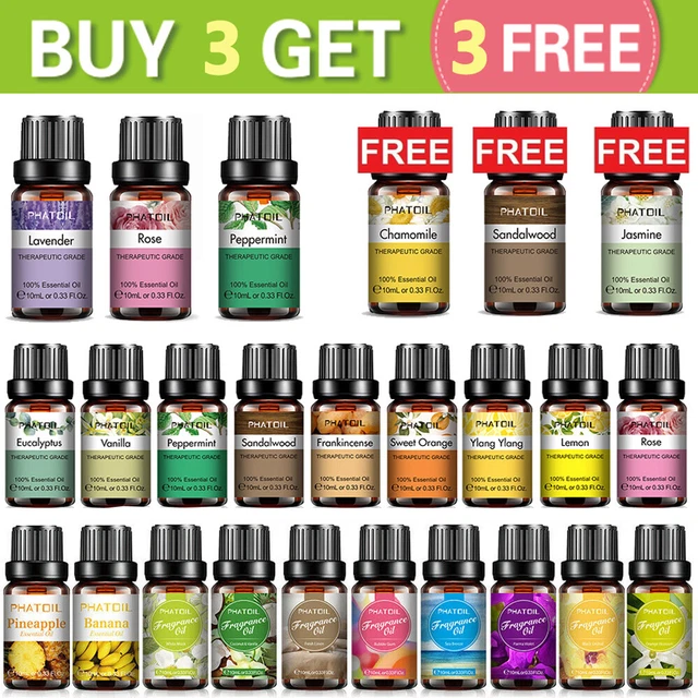 10 ML ESSENTIAL Oils Fragrances Oil Therapeutic Grade Oil Natural