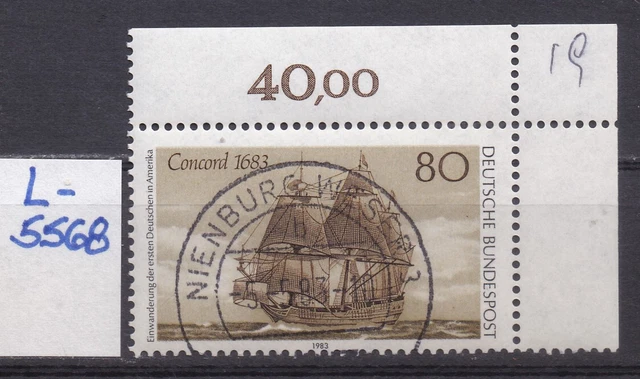 BRD - Mi 1180 - EST Ersttag -  Vollstempel Nienburg - Eckrand - Ecke 2 - L5568