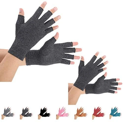 2 paires Gants d'Arthrites Compresse des Gants Réchauffe des Joints de DoigtS...
