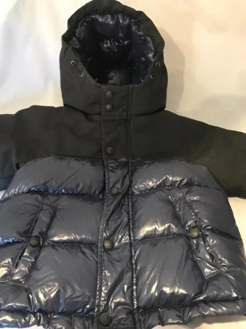 Burberry jacket boy 18 months baby hooded navy down coat excellent