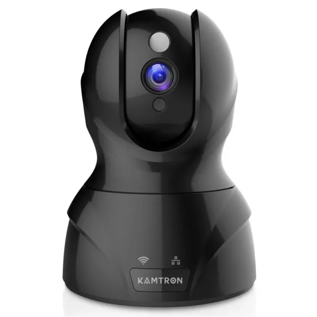 HD WiFi Wireless Indoor Home Security Camera Night Vision Baby Pet Monitor Black