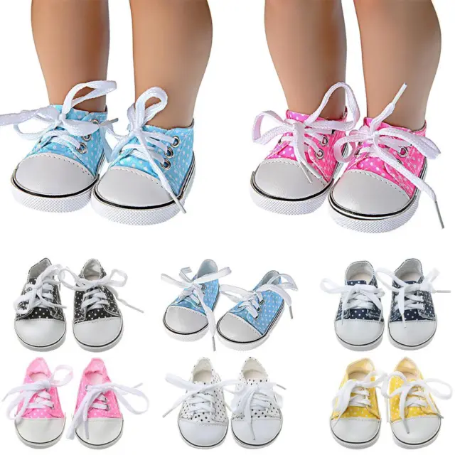 Toys Birthday Gifts Canvas Shoes Doll Shoes Doll Accessories Wave point Shoes