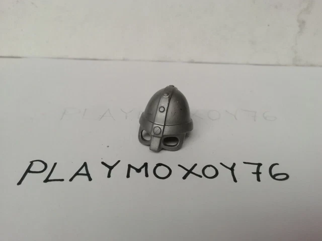 Casque De Chevalier Playmobil Gris - Accessoire Vintage - Occasion - Thème Pirates
