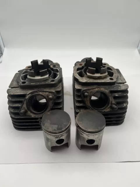 Yamaha DS7 DS 7 250 Zylinder Cylinder Rechts Links Kolben Piston #16713