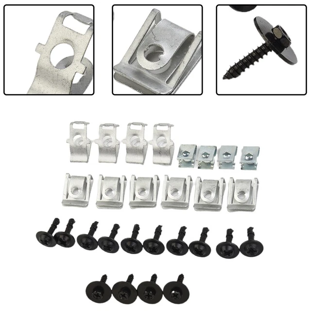 Set clip sotto copertura sottopiano motore 28 pz per A4 B8 A5 8T nuovissimo