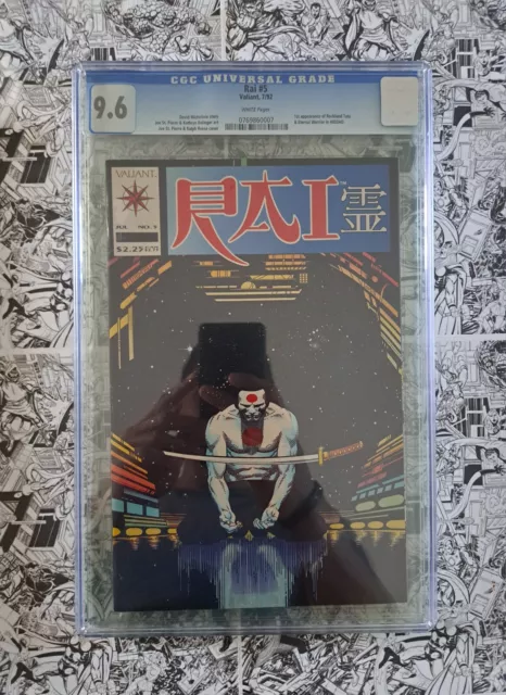 🔥Rai #5 Cgc 9.6 First Appearance Rockland Tate & Eternal Warrior Valiant 1992🔥