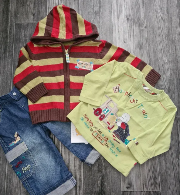 Bnwt Humphreys Corner Little Train 6-9 Months Jacket Top Jeans Baby Shower Gift