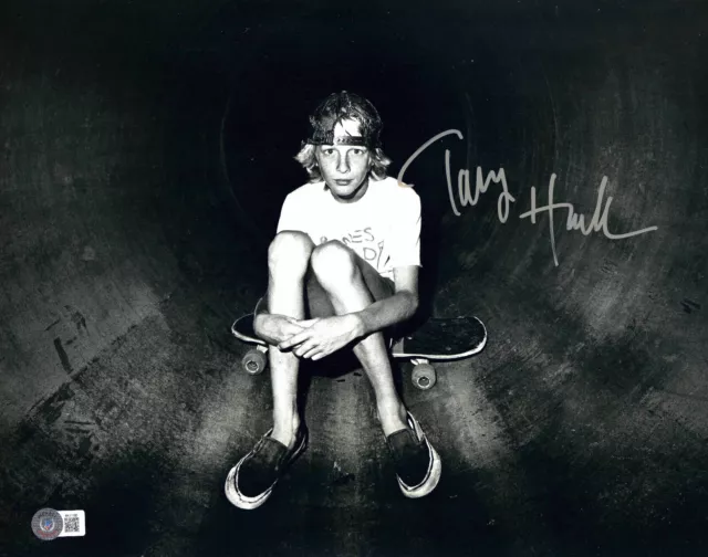 Tony Hawk Signed Autograph 11X14 Photo Beckett Bas Birdhouse