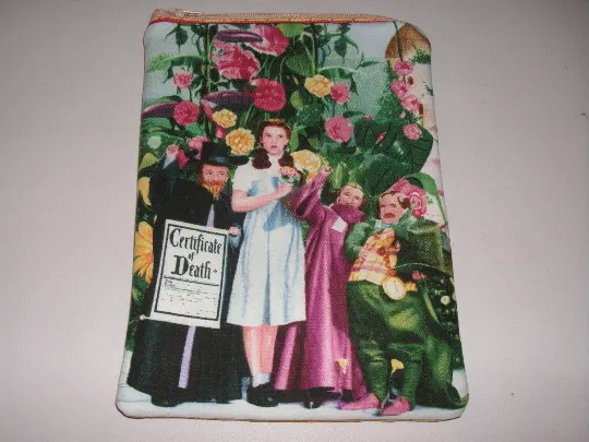 Wizard of Oz Dorothy zipper fabric mini ipad Kindle case sleeve cover pouch bag